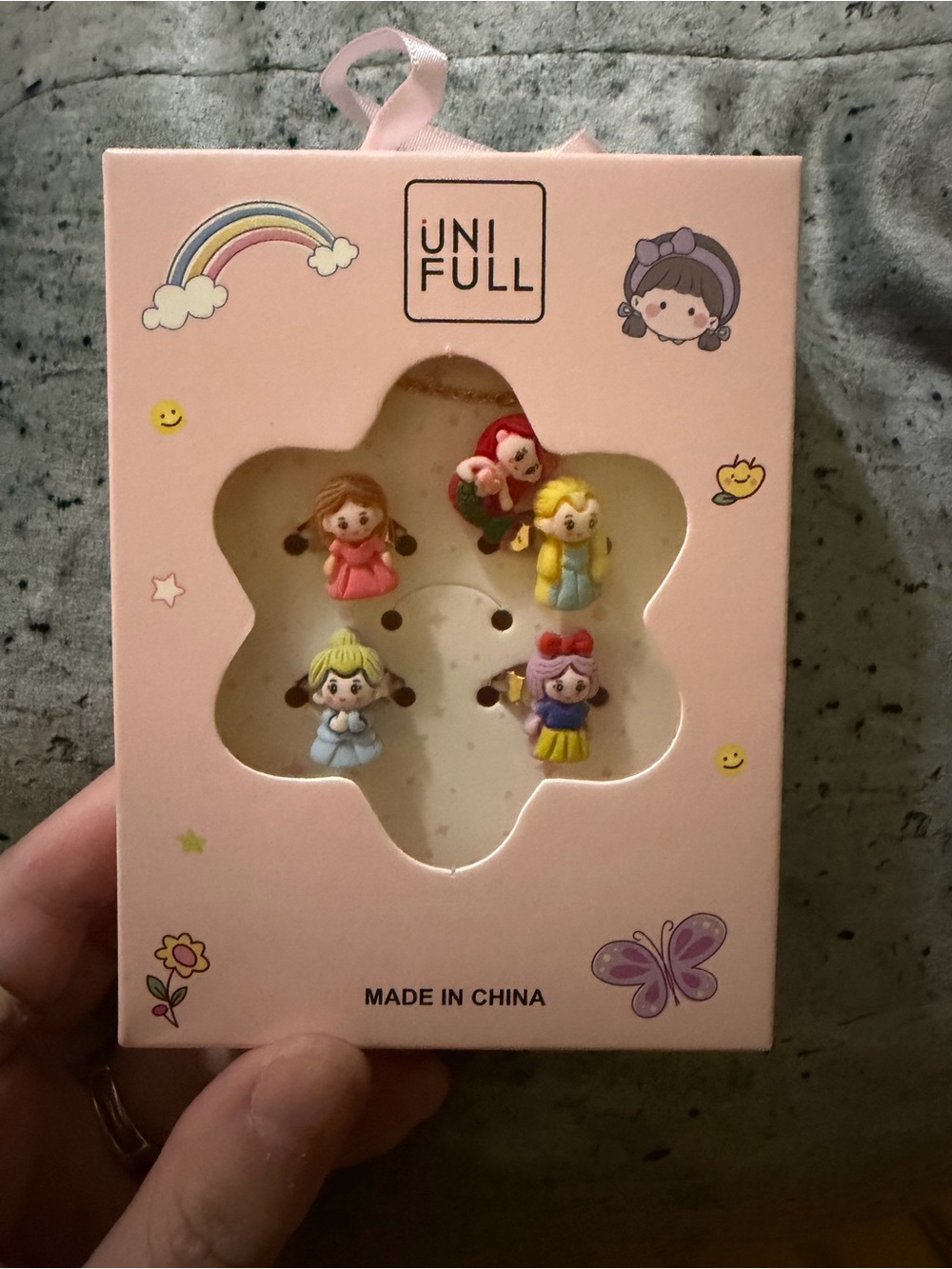 UNIF Pink Princess Doll jewelery - 5 Cute Colors